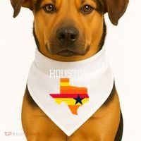 Classic Houston Texas Souvenir USA-Made Doggie Bandana thumb 1