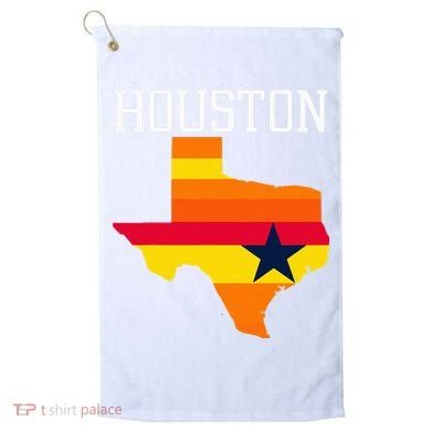 Classic Houston Texas Souvenir Golf Towel