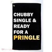 Chubby Single & Ready For A Pringle Golf Towel thumb 0