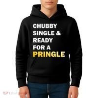 Chubby Single & Ready For A Pringle Kids Hoodie thumb 4