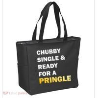 Chubby Single & Ready For A Pringle Tote Bag thumb 2