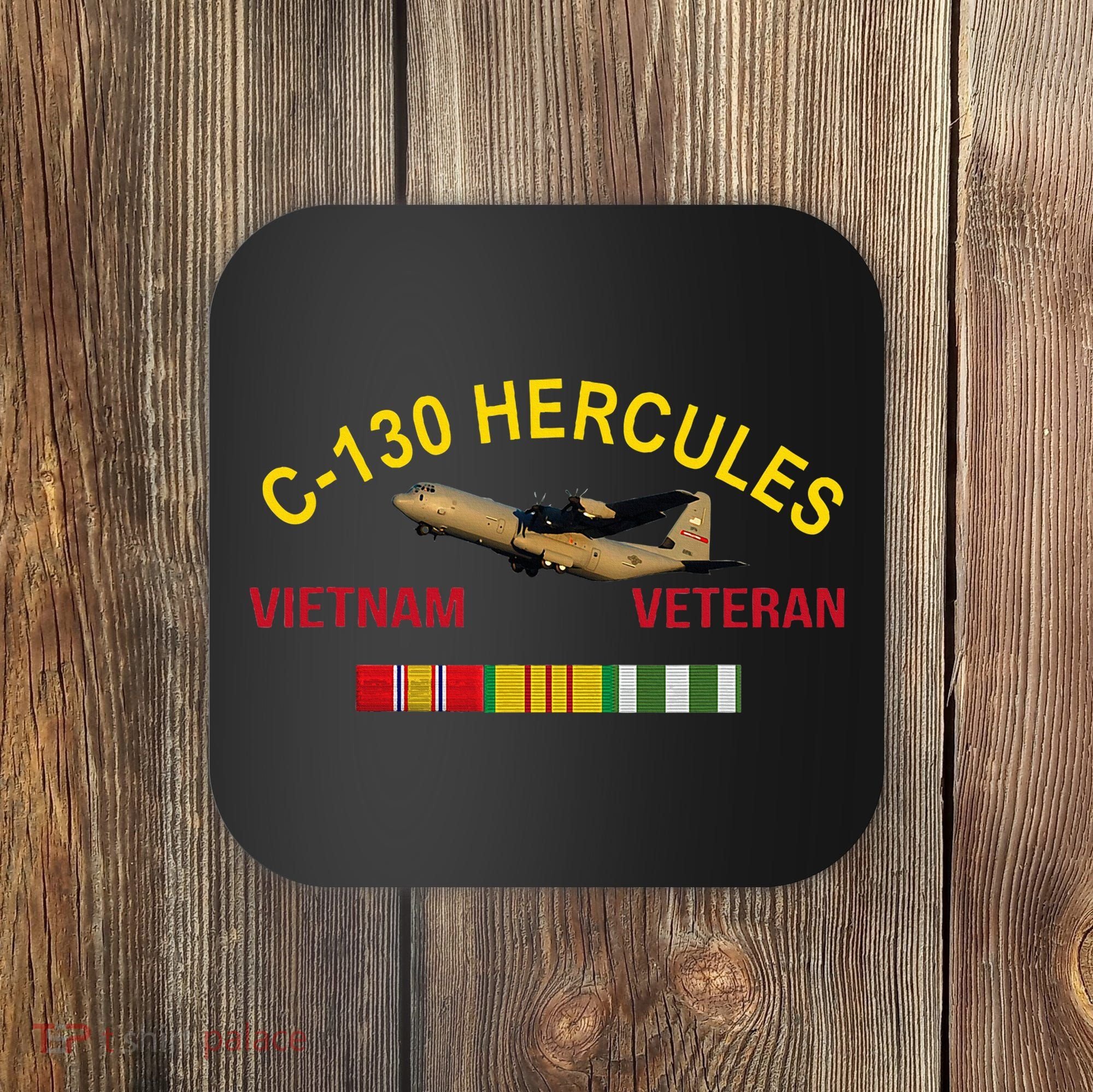 C130 Hercules Vietnam War C 130 Vietnam Veteran Coaster