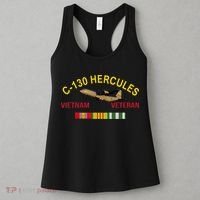 C130 Hercules Vietnam War C 130 Vietnam Veteran Women's Tank Top thumb 3