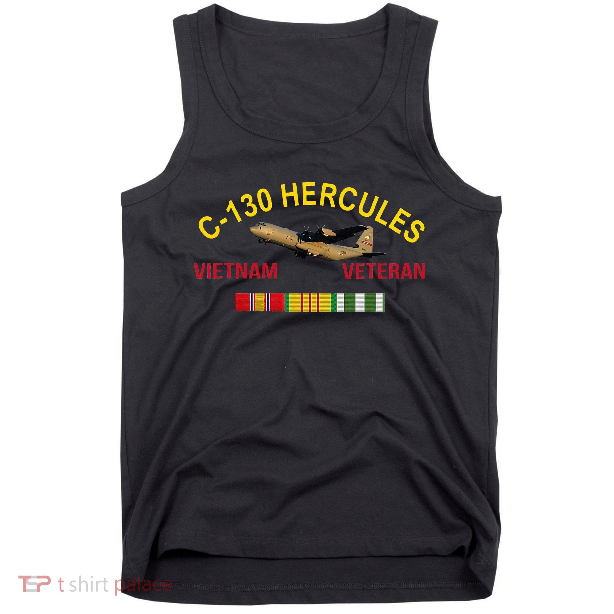 C130 Hercules Vietnam War C 130 Vietnam Veteran Tank Top