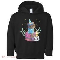 Cute Halloween Witch Cat Toddler Hoodie thumb 0