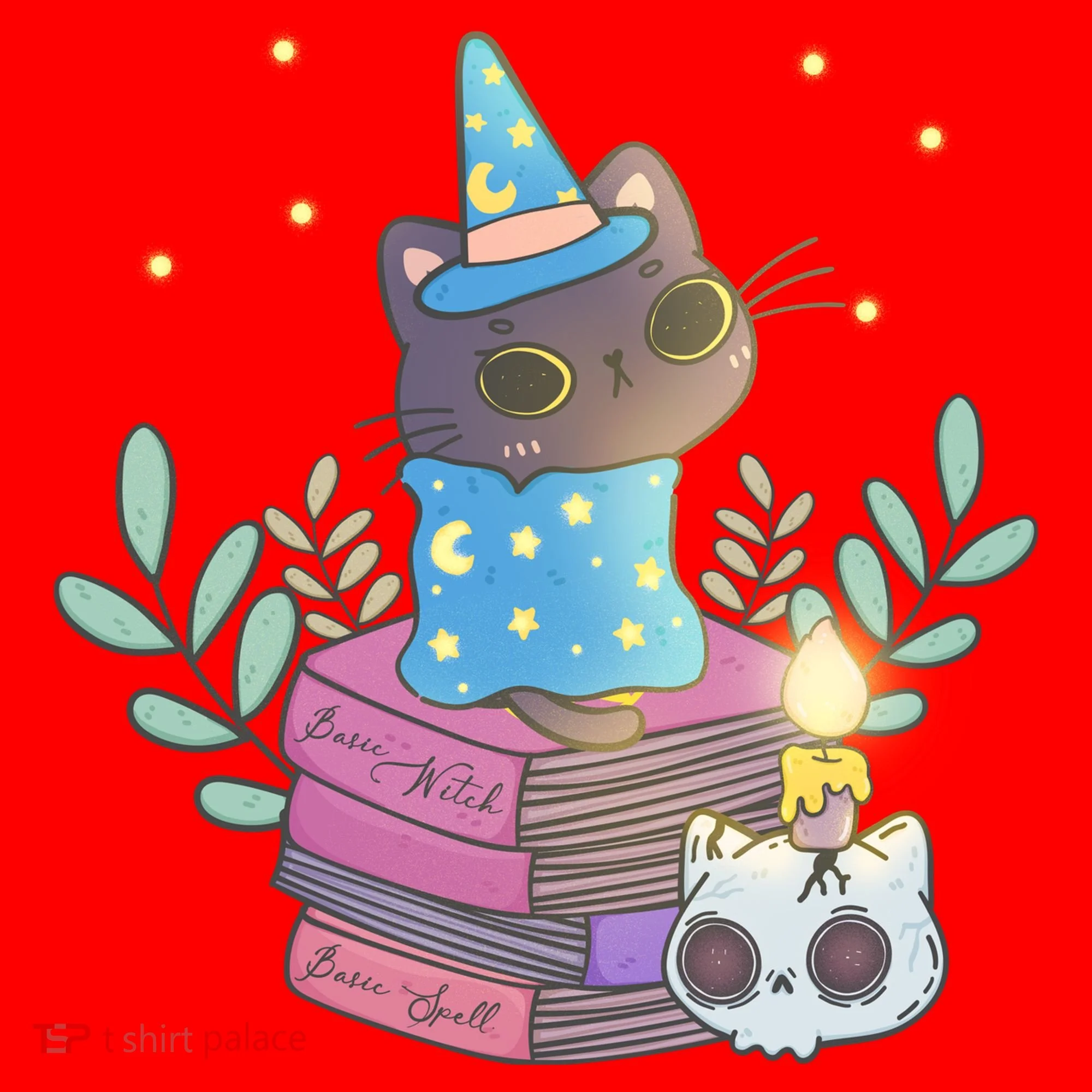 Cute Halloween Witch Cat Santa Hat