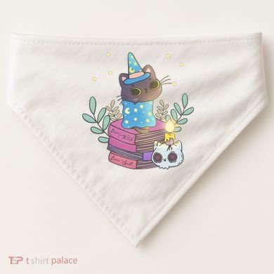 Cute Halloween Witch Cat USA-Made Doggie Bandana