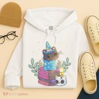 Cute Halloween Witch Cat Hoodie thumb 4