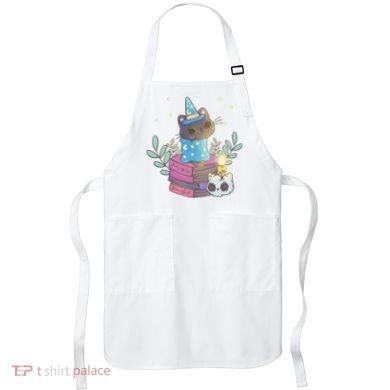 Cute Halloween Witch Cat Apron