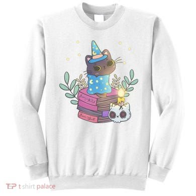 Cute Halloween Witch Cat Sweatshirt