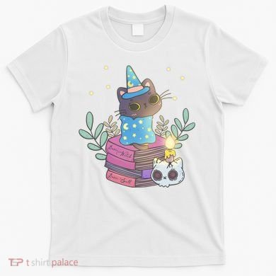 Cute Halloween Witch Cat T-Shirt