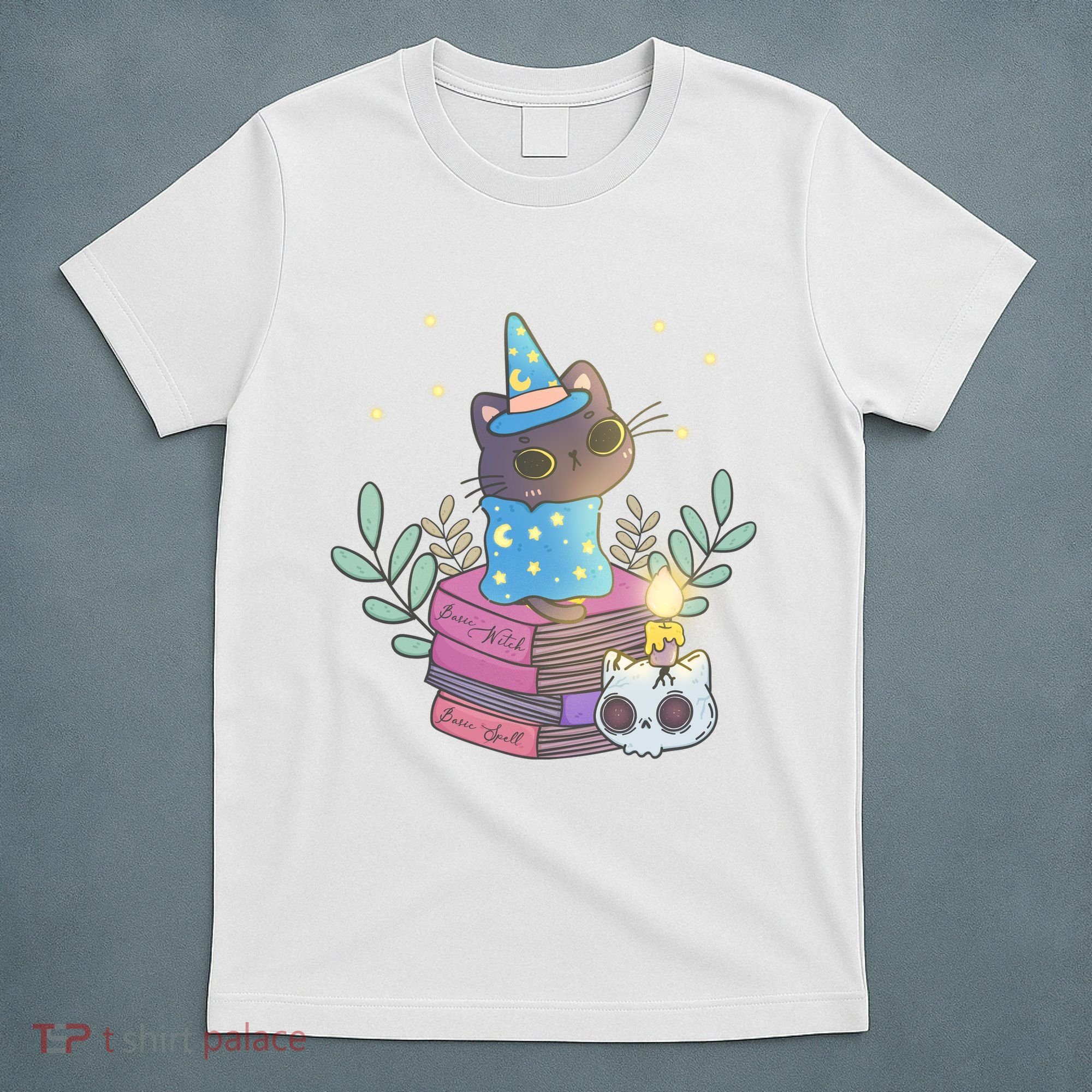 Cute Halloween Witch Cat T-Shirt