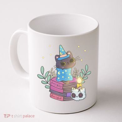 Cute Halloween Witch Cat Coffee Mug