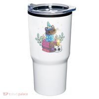 Cute Halloween Witch Cat Tumbler thumb 0