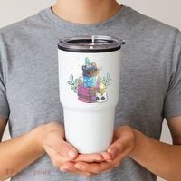 Cute Halloween Witch Cat Tumbler thumb 2