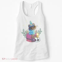 Cute Halloween Witch Cat Women's Tank Top thumb 0