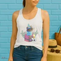 Cute Halloween Witch Cat Women's Tank Top thumb 2
