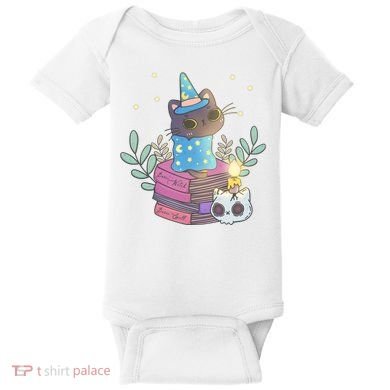 Cute Halloween Witch Cat Baby Bodysuit