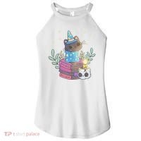 Cute Halloween Witch Cat Women's Perfect Tri Rocker Tank thumb 0