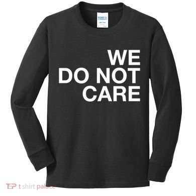 Cam Heyward We Do Not Care Kids Long Sleeve Shirt