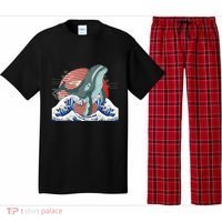 cute Humpback whale waves sea Japanese style Pajama Set thumb 0