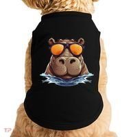 Cool Hippo With Sunglasses For Funny Animals Costume Doggie Tank thumb 0