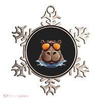 Cool Hippo With Sunglasses For Funny Animals Costume Ornament thumb 0