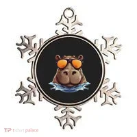 Cool Hippo With Sunglasses For Funny Animals Costume Ornament thumb 0