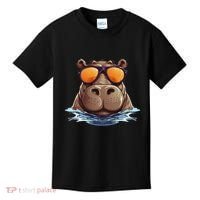Cool Hippo With Sunglasses For Funny Animals Costume Kids T-Shirt thumb 0
