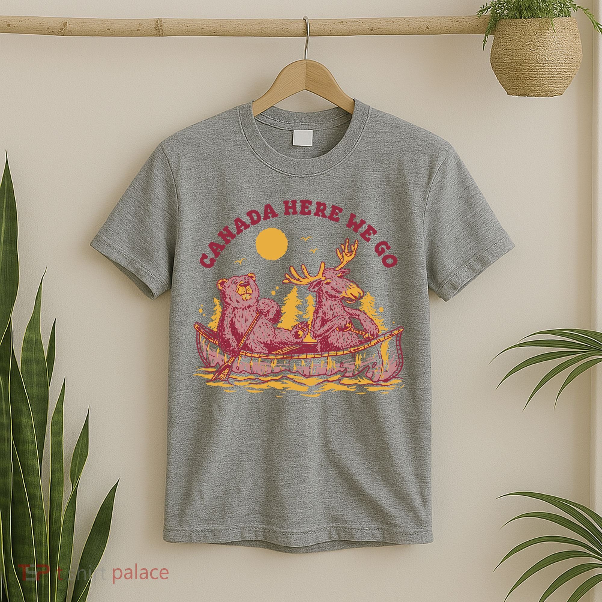 Canada Here We Go Bear And Moose T-Shirt