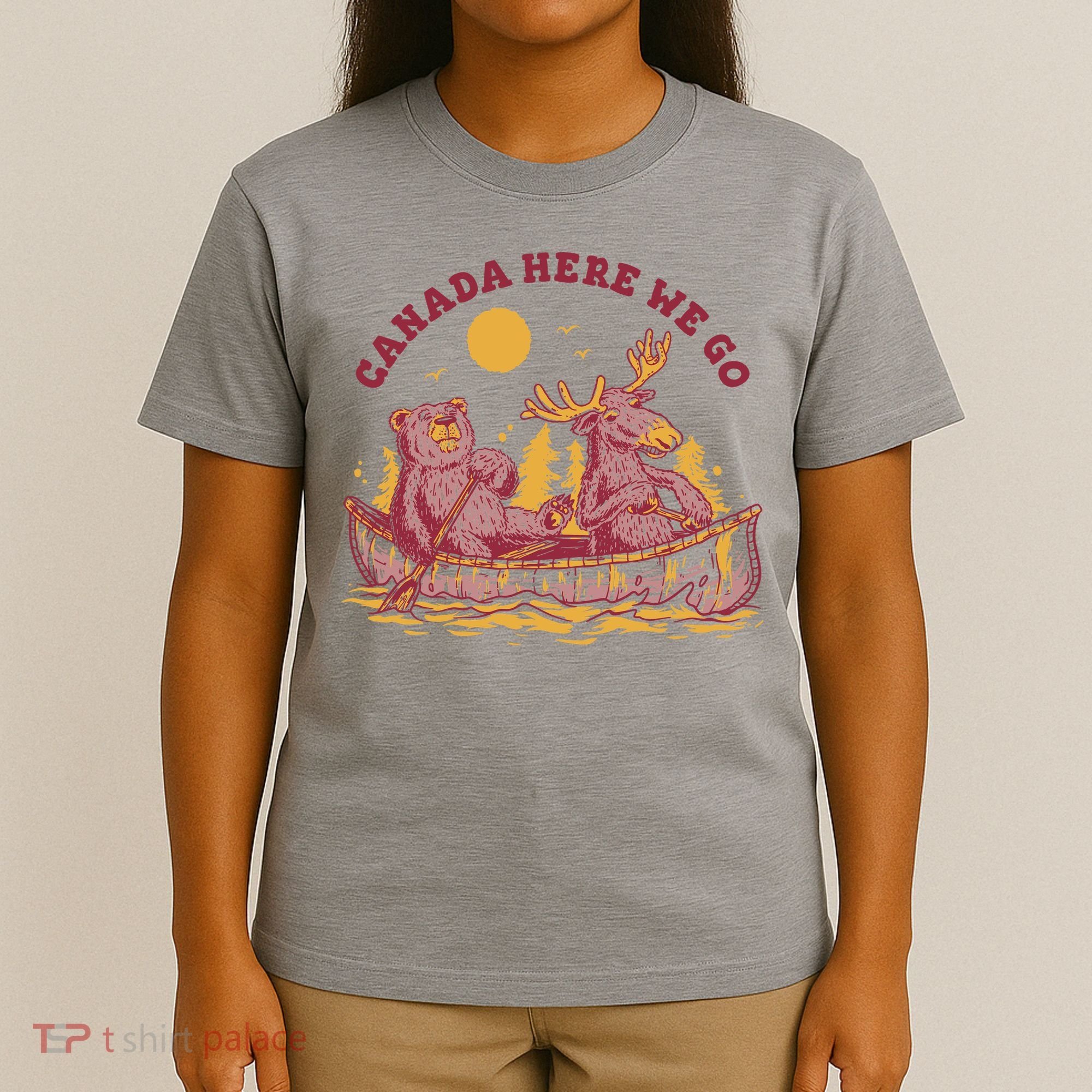 Canada Here We Go Bear And Moose T-Shirt
