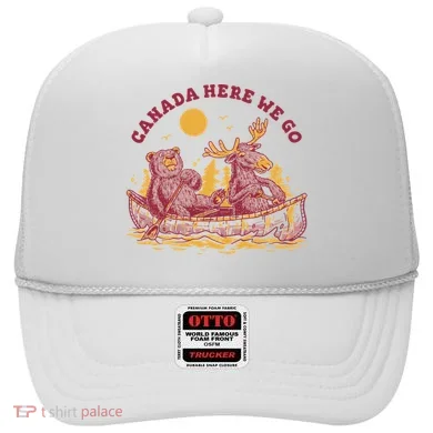 Canada Here We Go Bear And Moose Hat