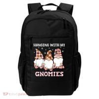 Christmas Hanging With Gnomies Gnome Pink Leopard Backpack thumb 0