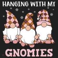 Christmas Hanging With Gnomies Gnome Pink Leopard Beanie thumb 2