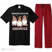 Christmas Hanging With Gnomies Gnome Pink Leopard Pajama Set thumb 0