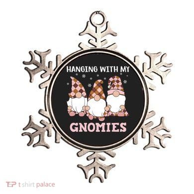 Christmas Hanging With Gnomies Gnome Pink Leopard Ornament