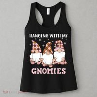 Christmas Hanging With Gnomies Gnome Pink Leopard Women's Tank Top thumb 3