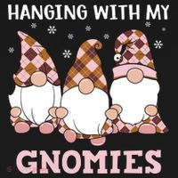 Christmas Hanging With Gnomies Gnome Pink Leopard Baby Bodysuit thumb 2