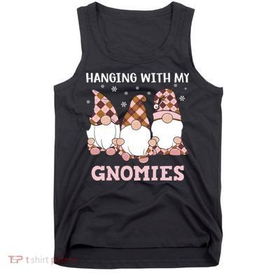 Christmas Hanging With Gnomies Gnome Pink Leopard Tank Top