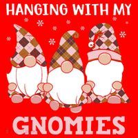 Christmas Hanging With Gnomies Gnome Pink Leopard Santa Hat thumb 1