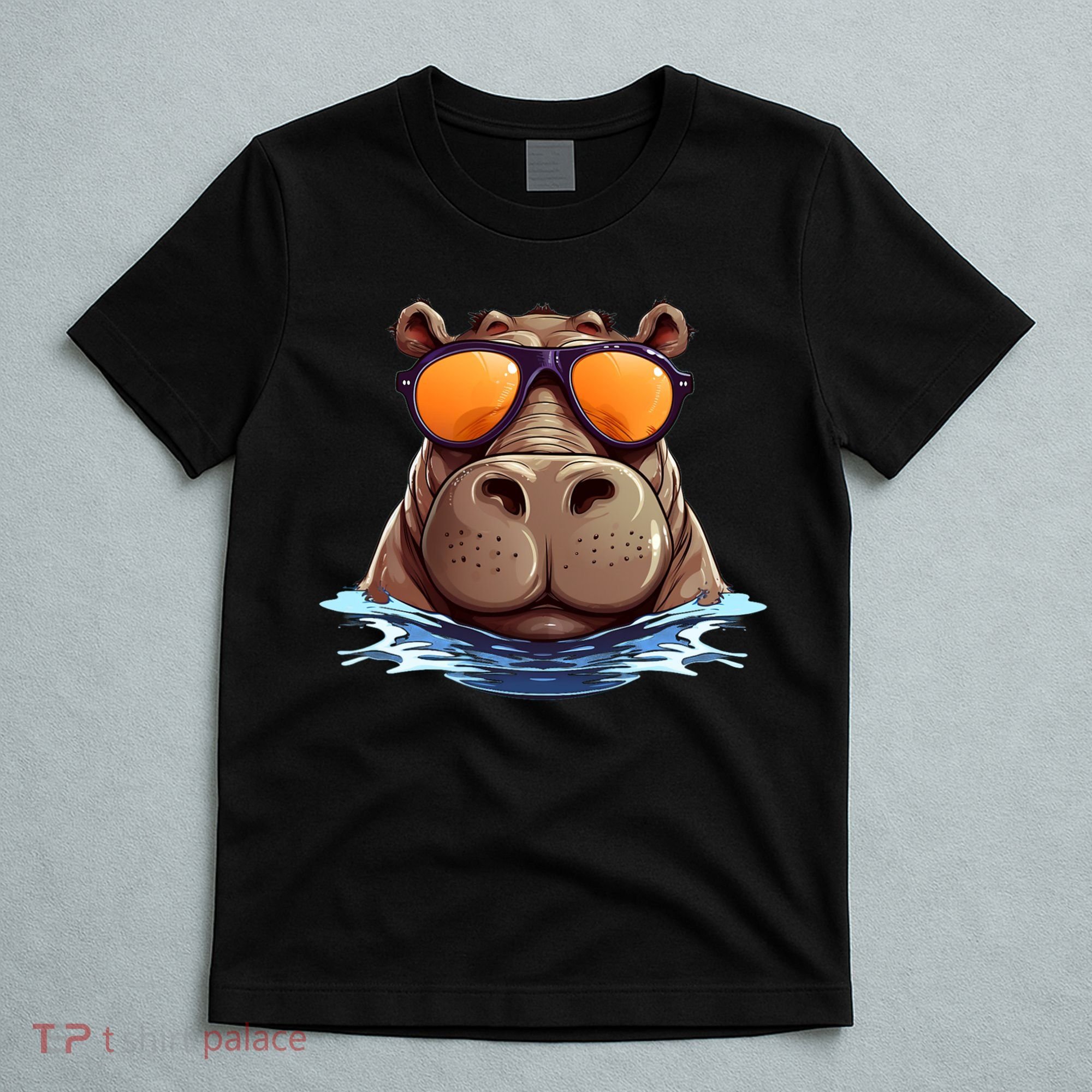 Cool Hippo with Sunglasses for funny Animals Costume T-Shirt