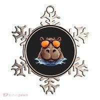 Cool Hippo with Sunglasses for funny Animals Costume Ornament thumb 0