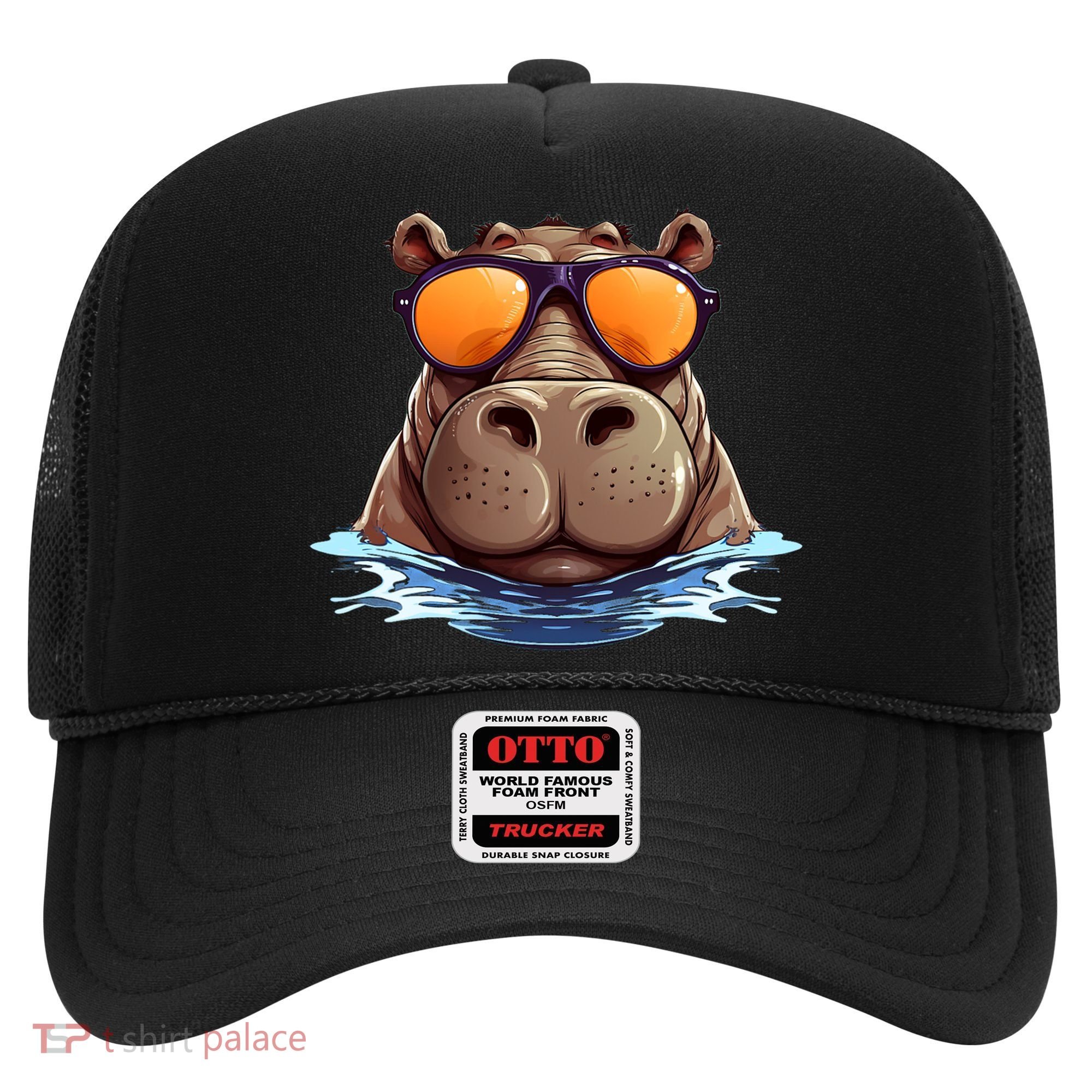 Cool Hippo with Sunglasses for funny Animals Costume Hat