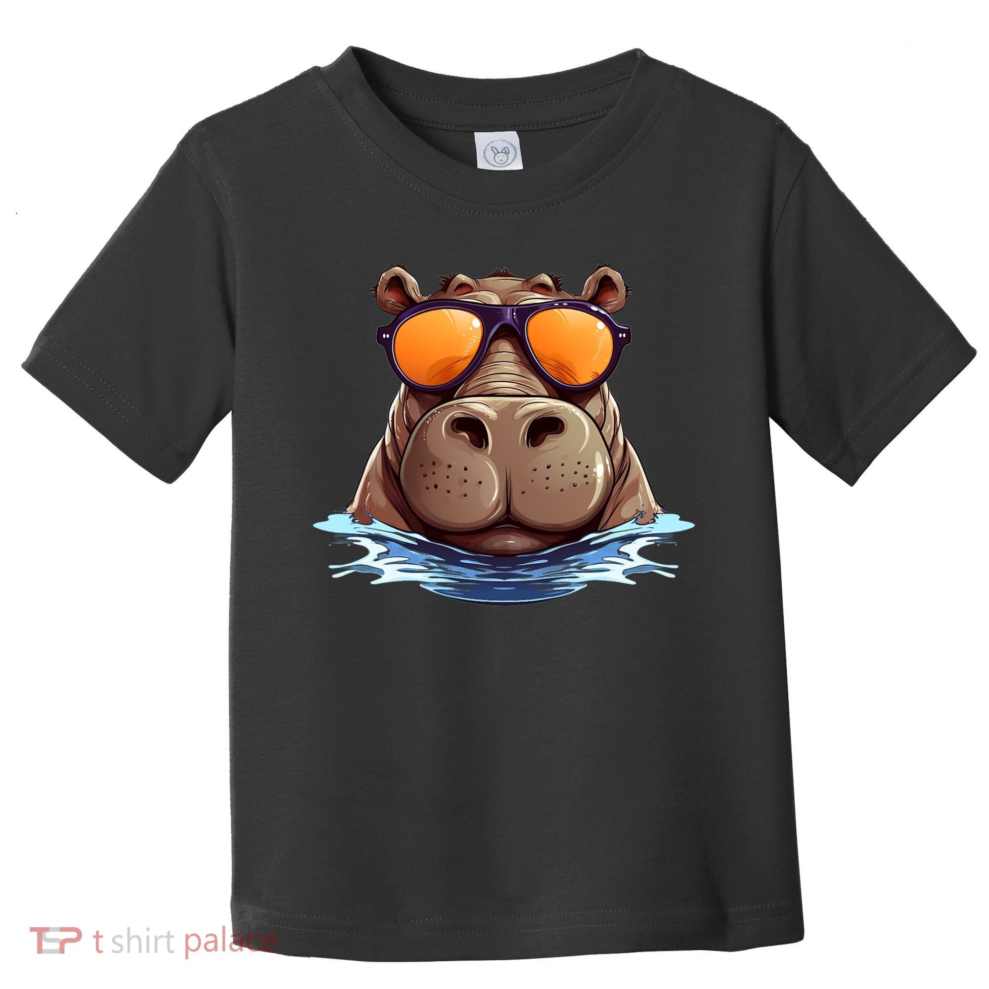 Cool Hippo with Sunglasses for funny Animals Costume Toddler T-Shirt