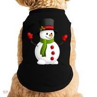 Cute Happy Winter Snowman Doggie Tank thumb 0