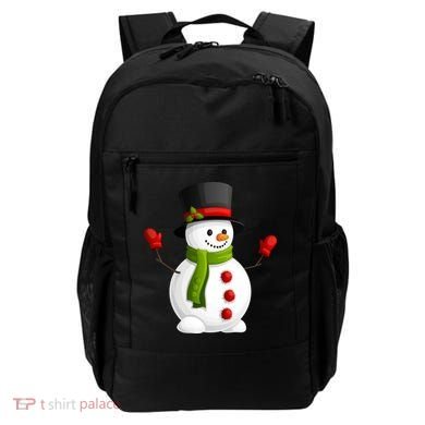 Cute Happy Winter Snowman Backpack