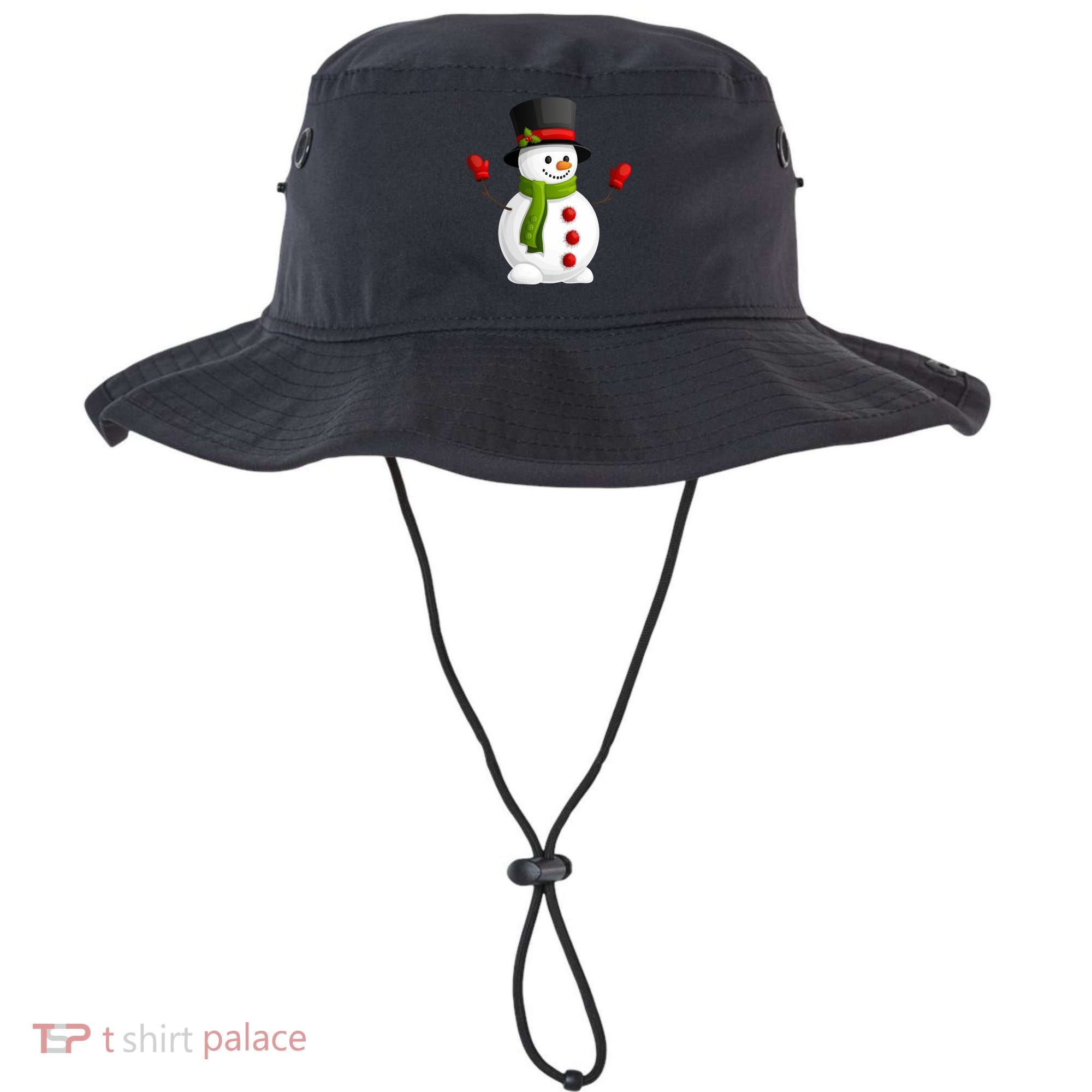 Cute Happy Winter Snowman Bucket Hat