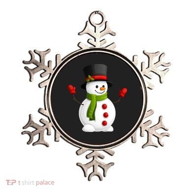 Cute Happy Winter Snowman Ornament