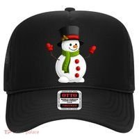 Cute Happy Winter Snowman Hat thumb 0
