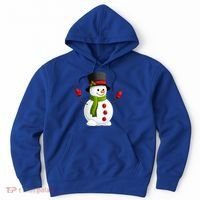 Cute Happy Winter Snowman Hoodie thumb 0